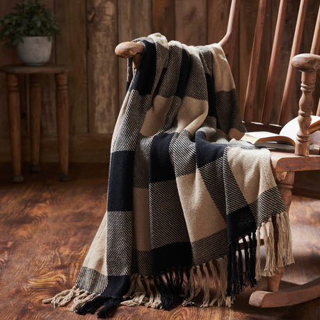 Black & Tan Throw