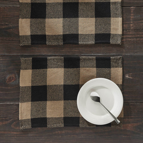 Black & Tan Placemat Set