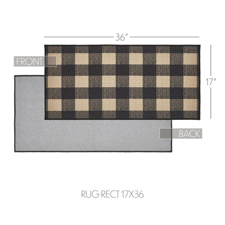 Black & Tan 36" Accent Rug