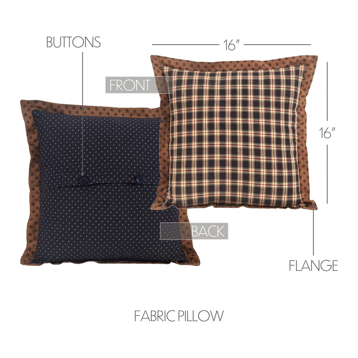 Southern Star Plaid Accent Pillow