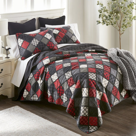 Lumberjack Red Quilt Set