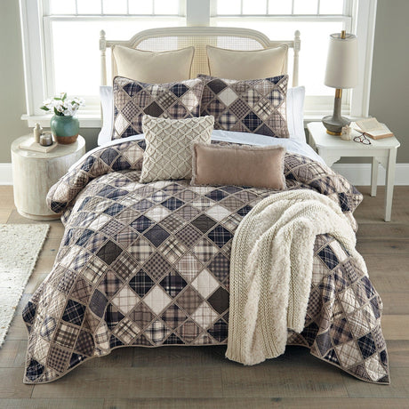 Diamond Plaid Quilt Set