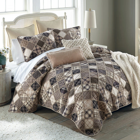 Diamond Plaid Quilt Set