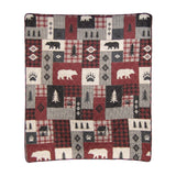 Rustic Red Reversible Throw