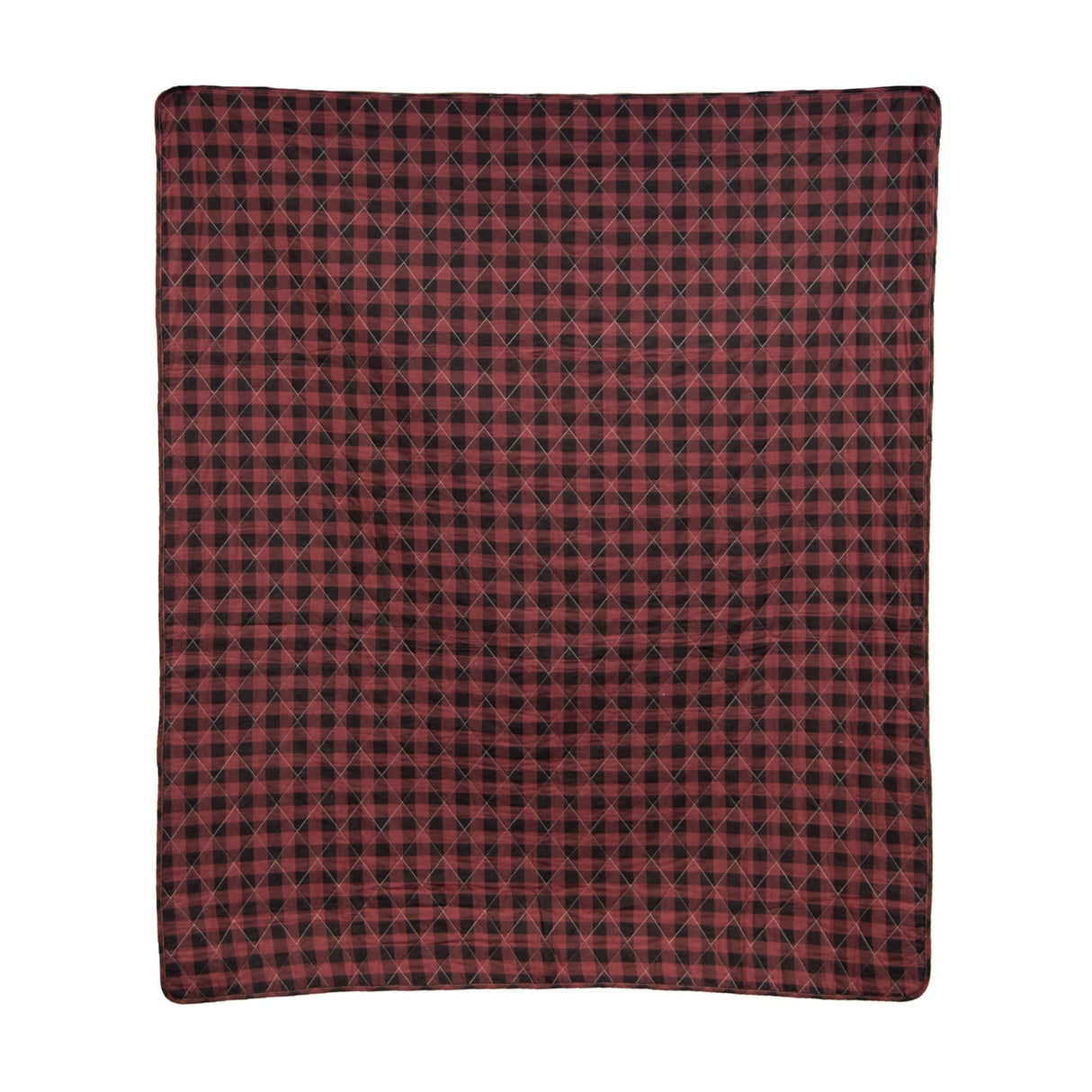 Rustic Red Reversible Throw