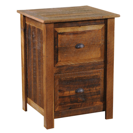 Barnwood Three Drawer File Cabinet