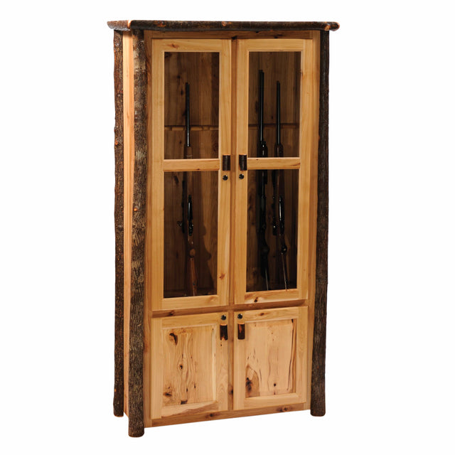 Hickory Log Eight Gun Cabinet