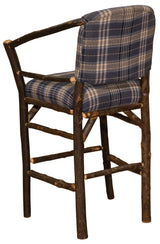 Hickory Log Hoop Barstool