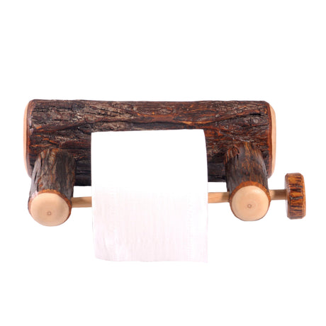 Hickory Log Toilet Paper Holder