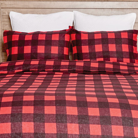 Red Buffalo Check Duvet Cover Set