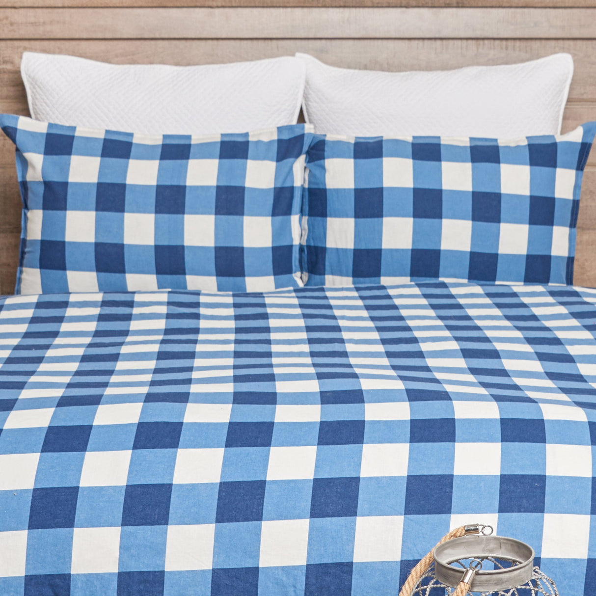 Blue Buffalo Check Duvet Cover Set