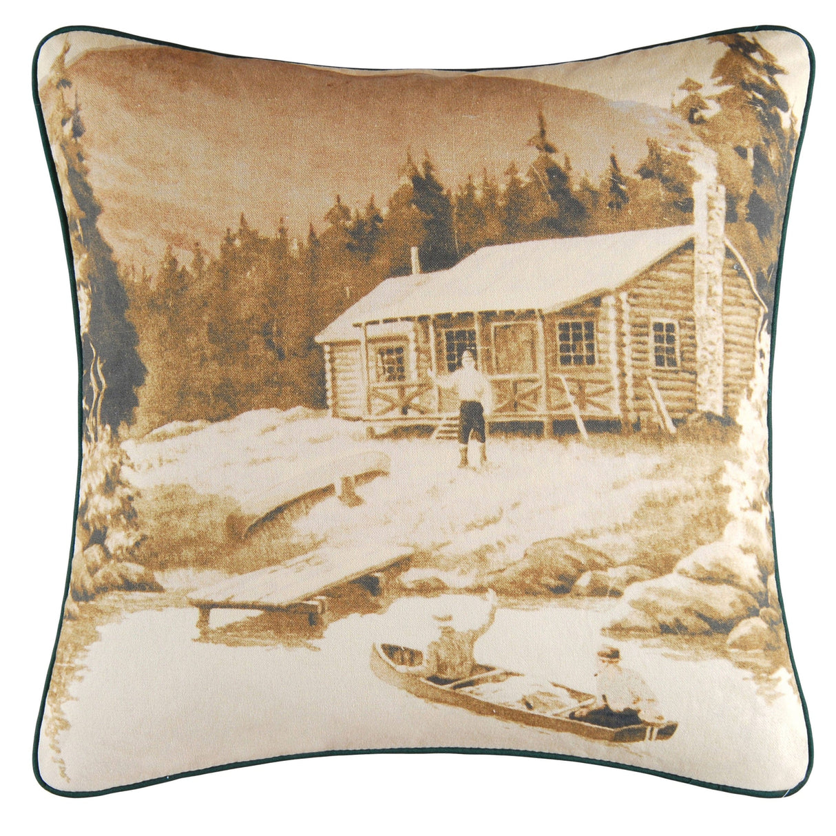 Fishing Friends Throw Pillow