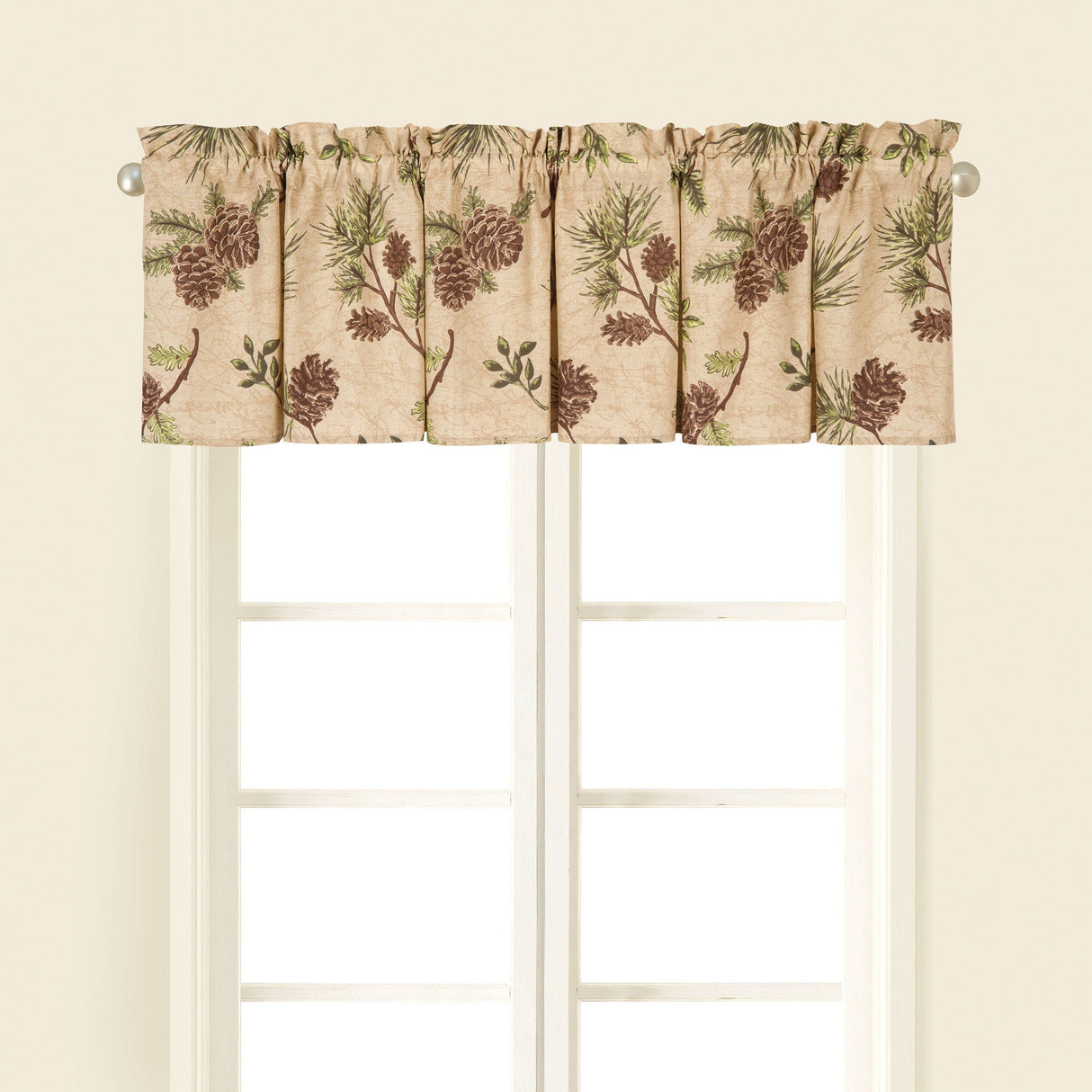 Pinecone Cabin Valance