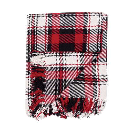 Fireplace Plaid Throw