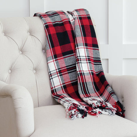 Fireplace Plaid Throw