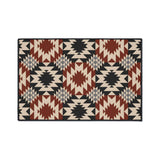 Red Black Southwest Non-Slip Rug