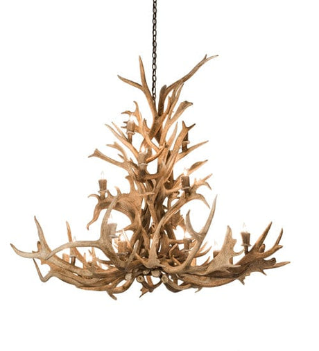 65" Elk 18 Light Antler Chandelier