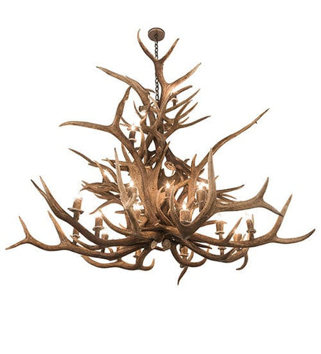 72" Elk 24 Light Antler Chandelier