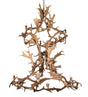 58" Fallow Deer 12 Light Antler Chandelier