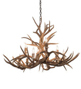 42" Mule Deer 10 Light Antler Chandelier