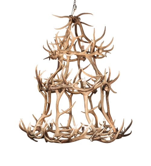 70" Elk 18 Light Antler Chandelier