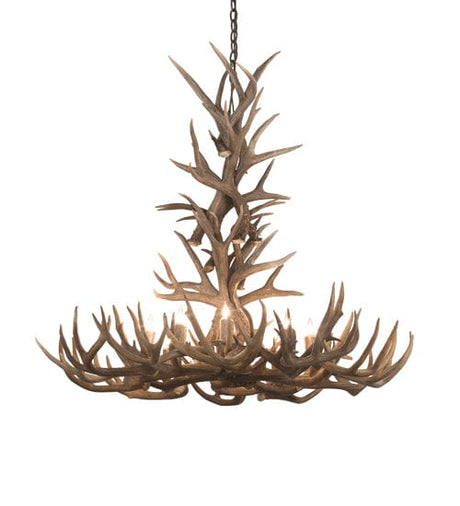 43" Whitetail 8 Light Antler Chandelier