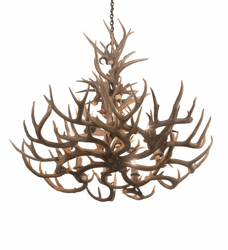 43" Whitetail 8 Light Antler Chandelier