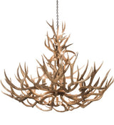 52" Mule Deer 12 Light Antler Chandelier