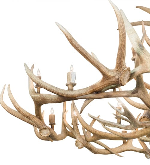 84" Elk & Mule Deer 18 Light Antler Chandelier