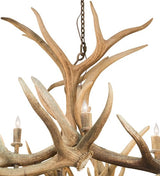 84" Elk & Mule Deer 18 Light Antler Chandelier