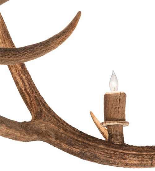 85" Elk 12 Light Antler Chandelier