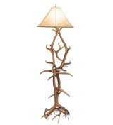 75" Elk & Mule Deer Antler Floor Lamp