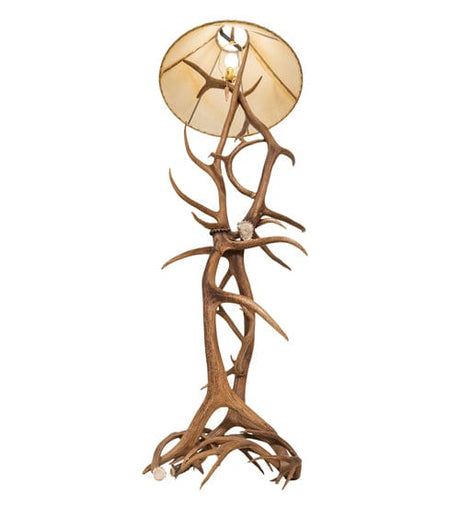 75" Elk & Mule Deer Antler Floor Lamp