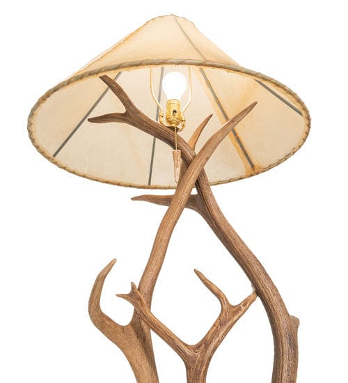 75" Elk & Mule Deer Antler Floor Lamp