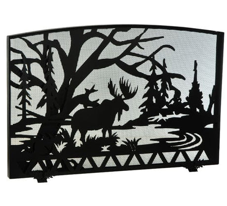 Moose Waters 48" Fireplace Screen