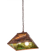 Quiet Pond 16" Square Pendant