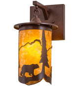 Roaming Bear 8" Hanging Wall Sconce