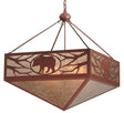 Roaming Bear 30" Square Inverted Pendant