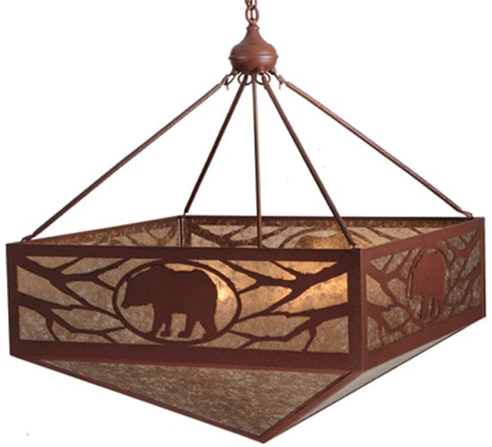 Roaming Bear 30" Square Inverted Pendant