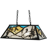 Downhill Ski 33" Oblong Pendant