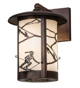 Downhill Ski 10" Solid Mount Wall Sconce