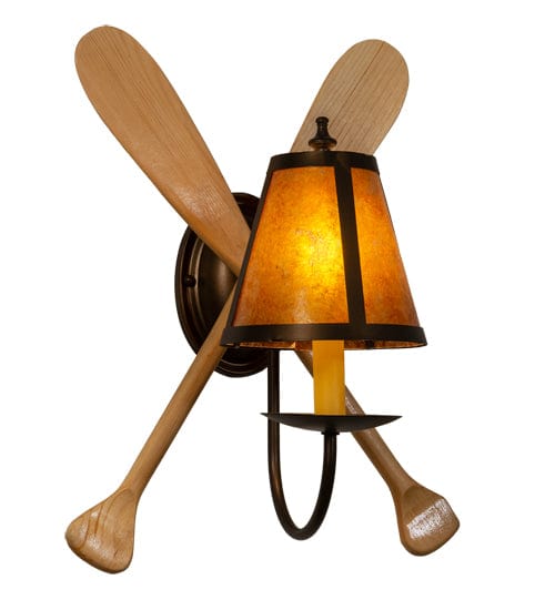 Double Paddle 12" Wall Sconce