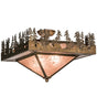 Lake Ponderosa 19" Square Flush Mount