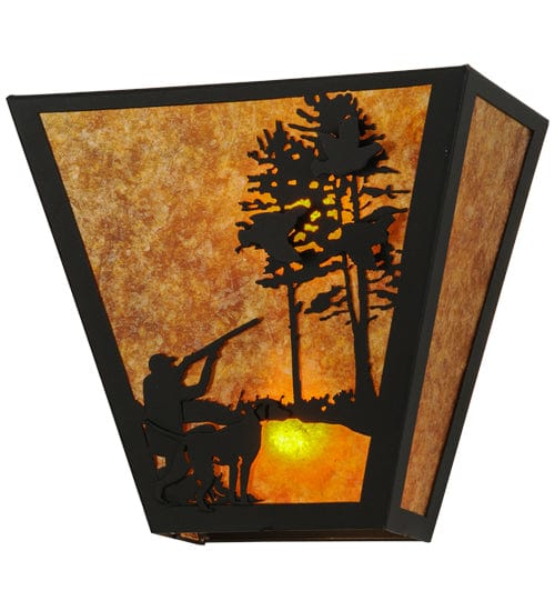 Quail Hunt 13" Wall Sconce