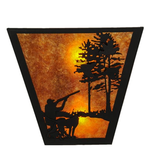 Quail Hunt 13" Wall Sconce