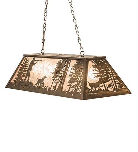 Quail Hunt 48" Oblong Pendant