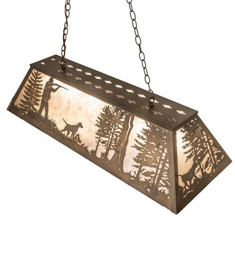 Quail Hunt 48" Oblong Pendant