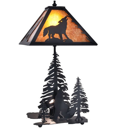 Wolf Howl 22" Table Lamp