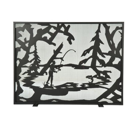 Fly Fishing Waters 44" Fireplace Screen