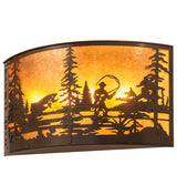 Fly Fishing Waters 32" Wall Sconce